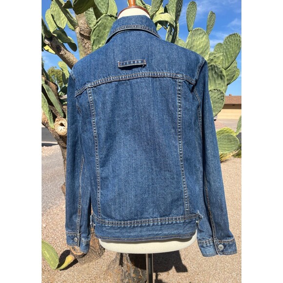 Vintage Denim Jacket Medium VTG Liz Claiborne Jean Jacket VTG Jean Button Down M - Picture 8 of 14